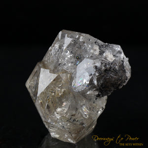 Herkimer Diamond Double Terminated Crystal with Sunken Record Keeper