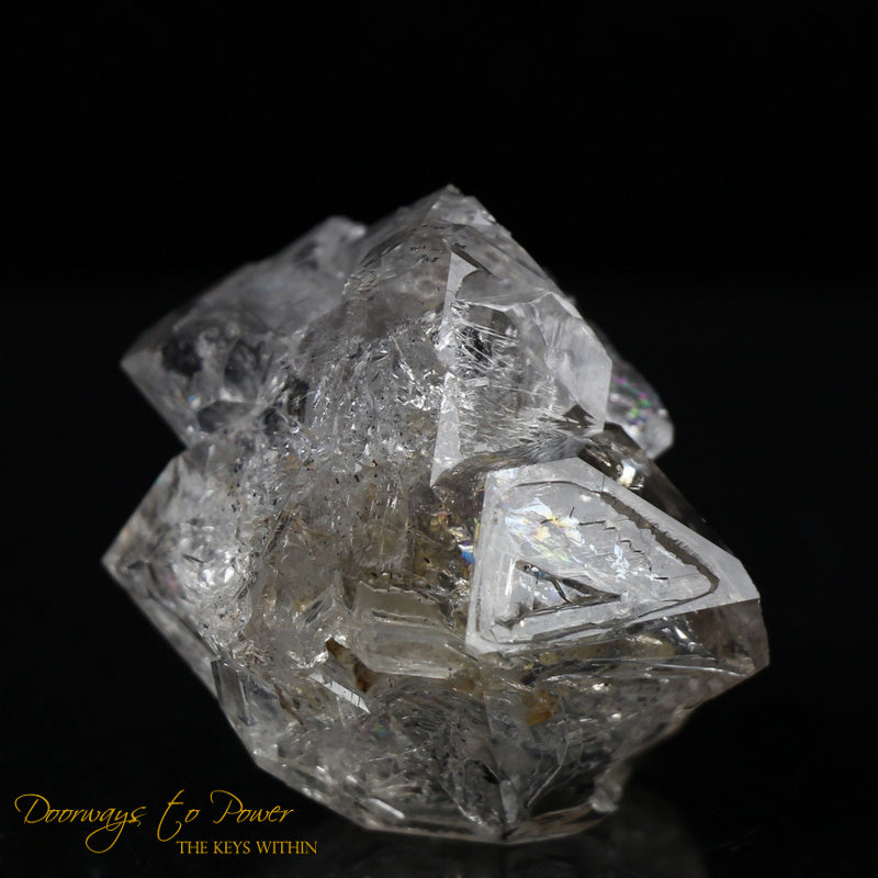 Herkimer Diamond Double Terminated Crystal with Sunken Record Keeper