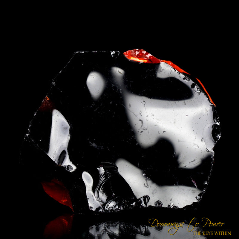 Iridium Black & Lemurian Sunrise Andara Crystal 'Mastery of the Mysteries'