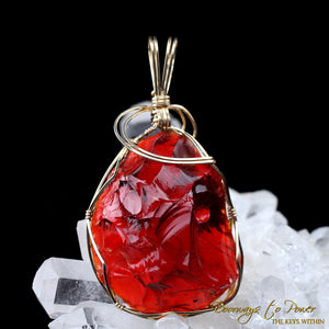 King Solomon Andara Crystal Pendant 14k 'Magic is Sacred'