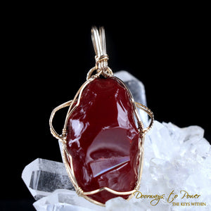 King Solomon Andara Crystal Pendant 14k