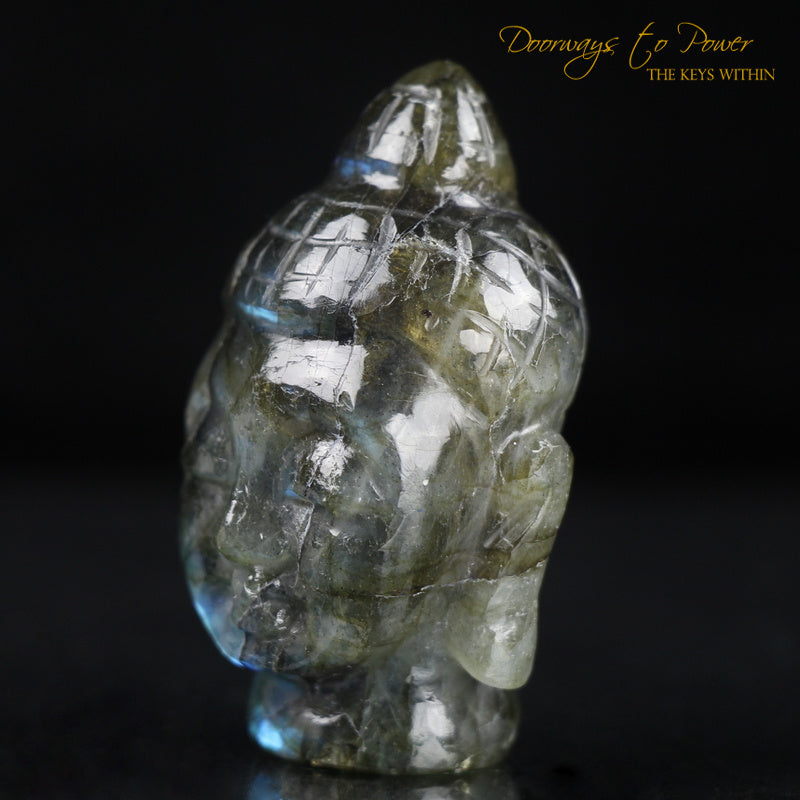 Labradorite Buddha Crystal Carving