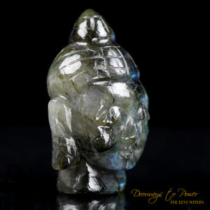 Labradorite Buddha Crystal Carving