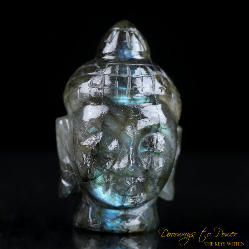 Labradorite Buddha Crystal Carving