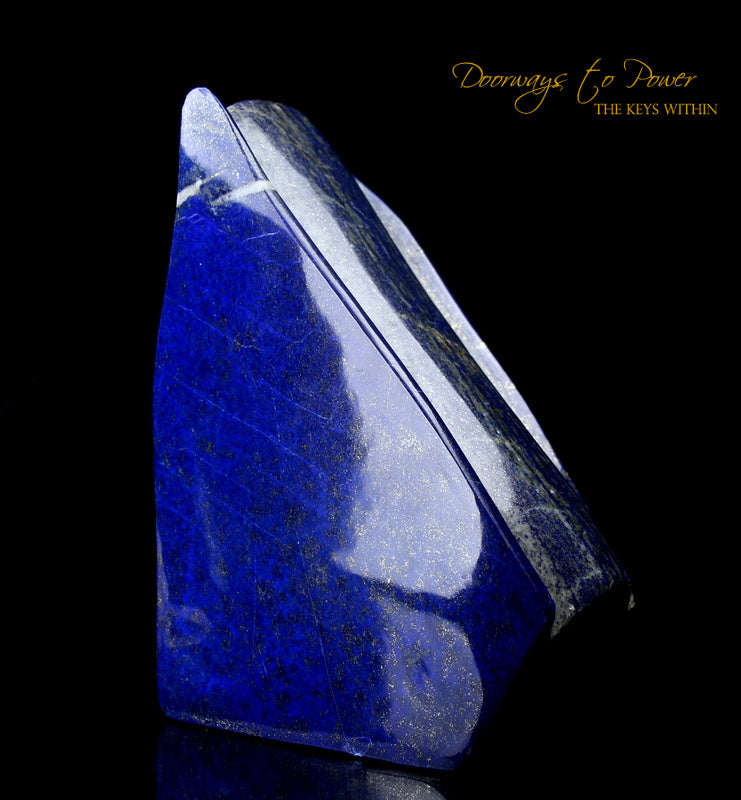 Lapis Lazuli & Pyrite Crystal Altar Stone