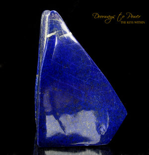 Lapis Lazuli & Pyrite Crystal Altar Stone