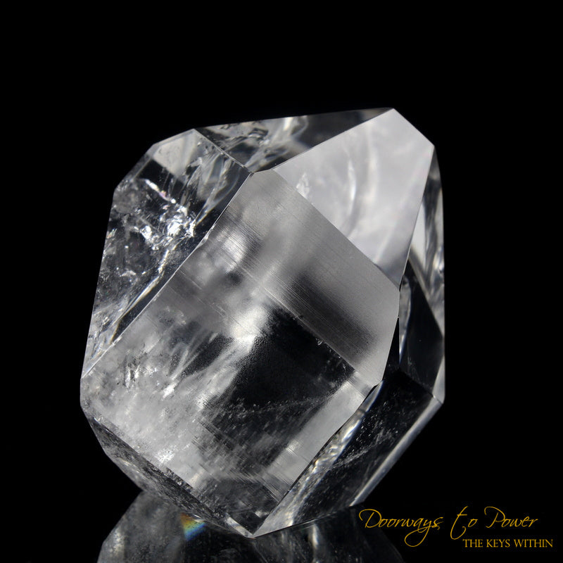 Polished Lemurian Light Quartz Crystal Water Clear