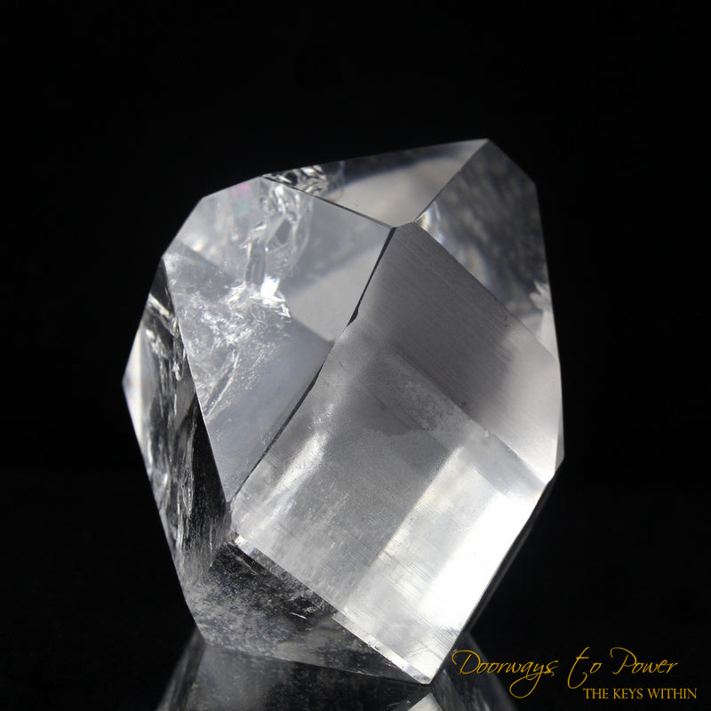 Polished Lemurian Light Quartz Crystal Water Clear