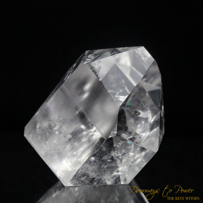 Polished Lemurian Light Quartz Crystal Water Clear