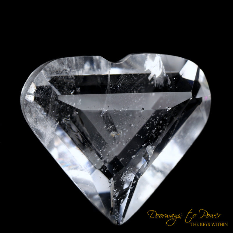 Lemurian Era of Light Pure Quartz Diamond Light Heart Crystal