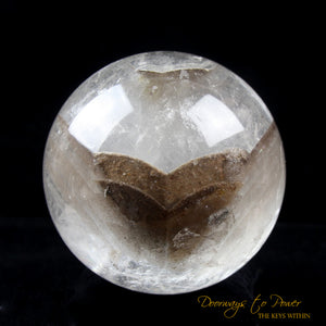 Lemurian Heart Winged Manifestation Phantom Quartz Crystal Sphere