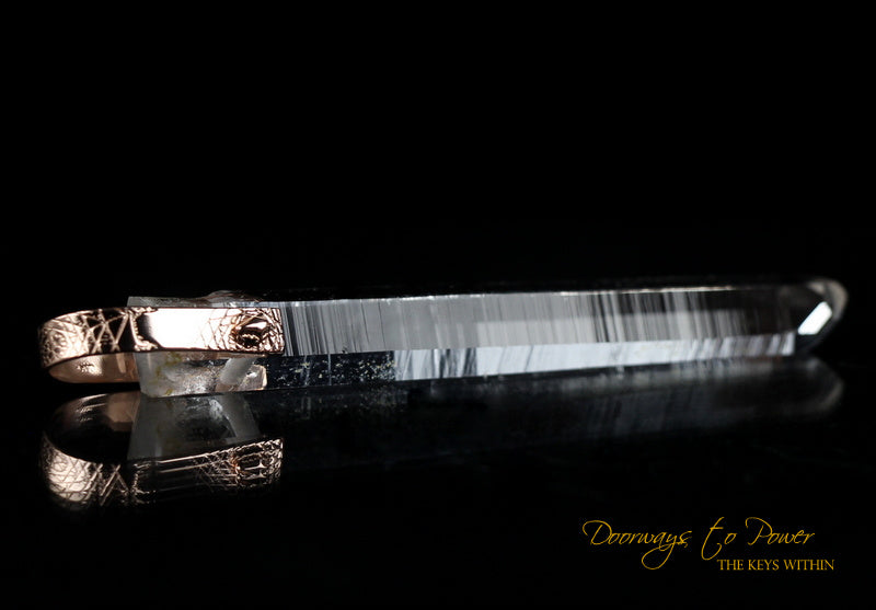 Lemurian Light Language Rose Gold Pendant