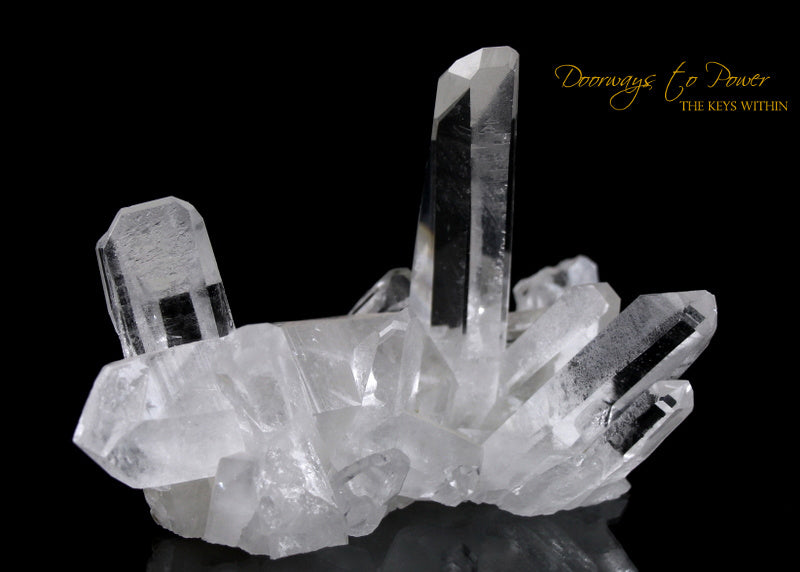 Lemurian Light Quartz Crystal Cluster 
