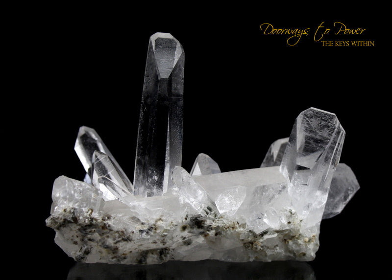 Lemurian Light Quartz Crystal Cluster 