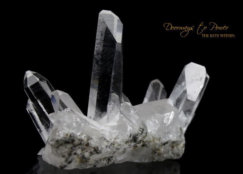 Lemurian Light Quartz Crystal Cluster 