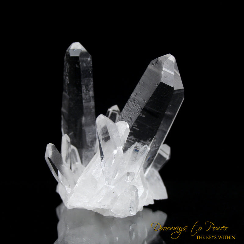 Lemurian Points of Light Record Keeper Quartz Crystal Cluster