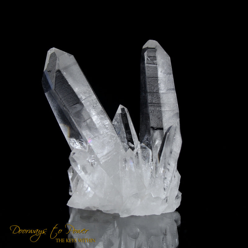 Lemurian Points of Light Record Keeper Quartz Crystal Cluster