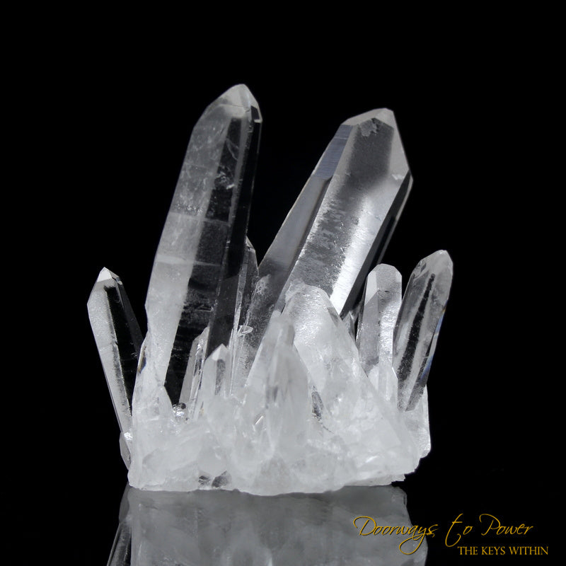 Lemurian Points of Light Record Keeper Quartz Crystal Cluster