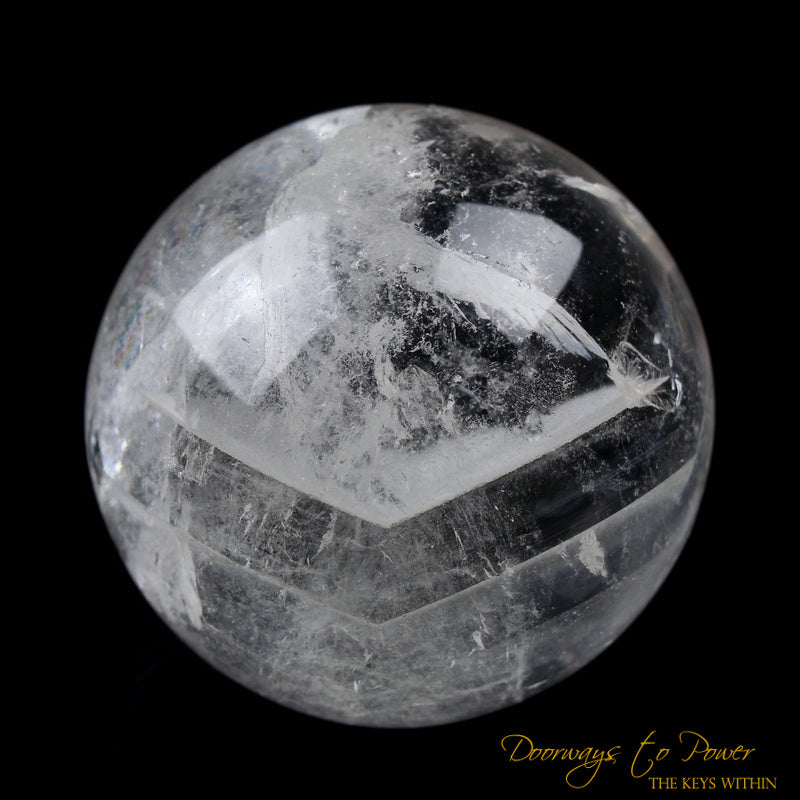 Lemurian Pyramid Manifestation Phantom Quartz Crystal Sphere 'Holographic Connection'