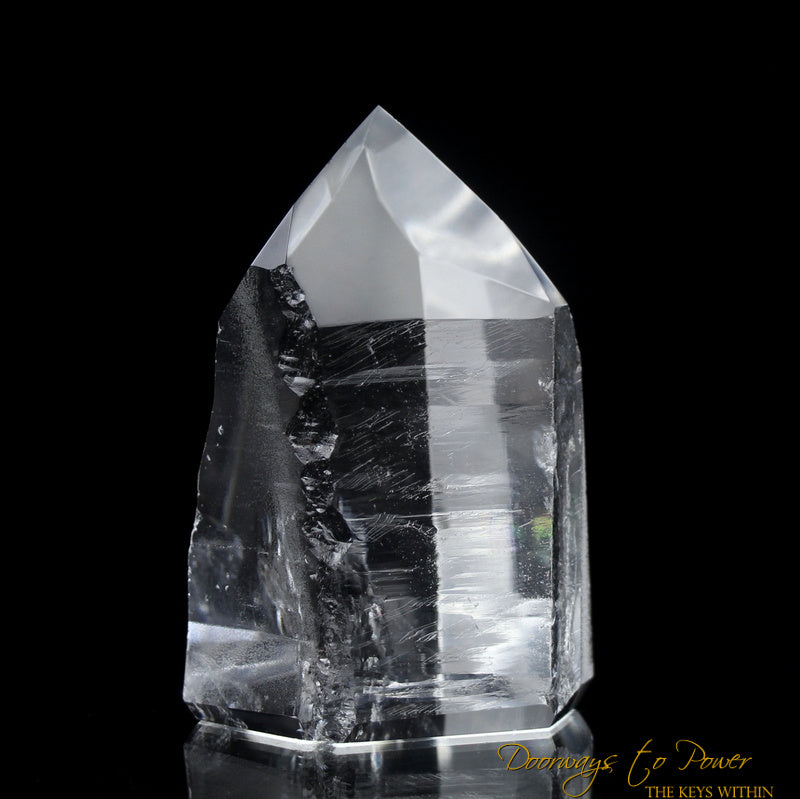 Lemurian Temple Heart Dow Lightning Stuck Crystal
