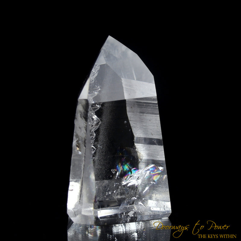 Lemurian Temple Heart Dow Lightning Stuck Crystal