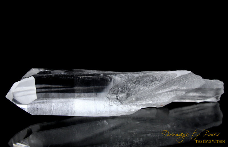 Lemurian Era Of Light Quartz Lightning Strike Crystal Power Wand