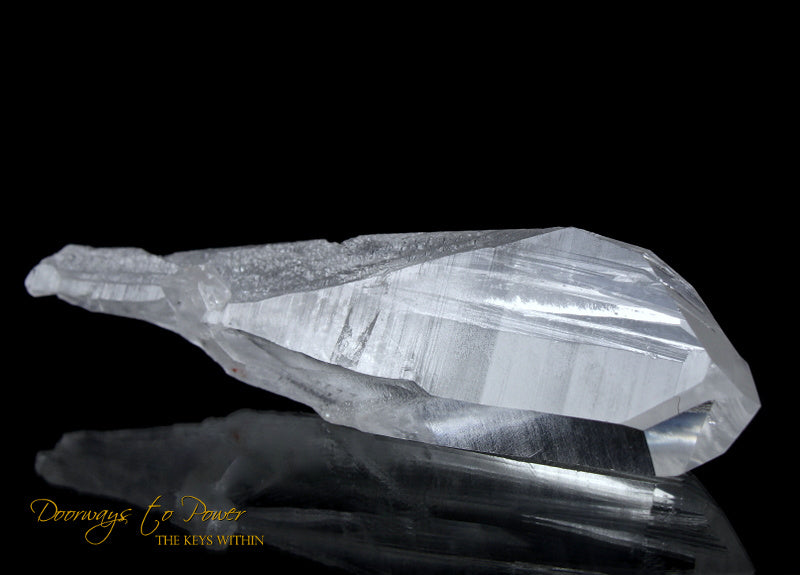 Lemurian Era Of Light Quartz Lightning Strike Crystal Power Wand