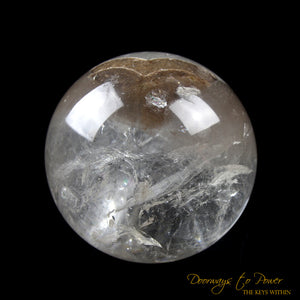 Lemurian Heart Winged Manifestation Phantom Quartz Crystal Sphere