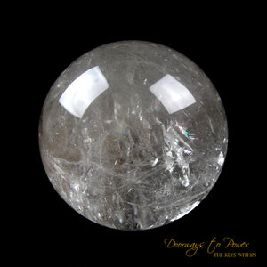 Lemurian Heart Winged Manifestation Phantom Quartz Crystal Sphere