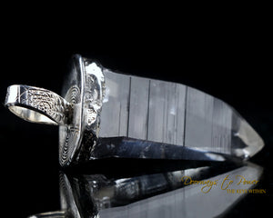 Lemurian Light Language Crystal Pendant .925