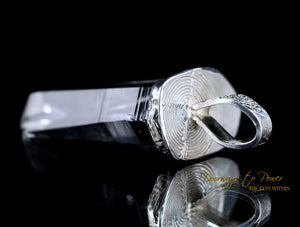 Lemurian Light Language Crystal Pendant .925