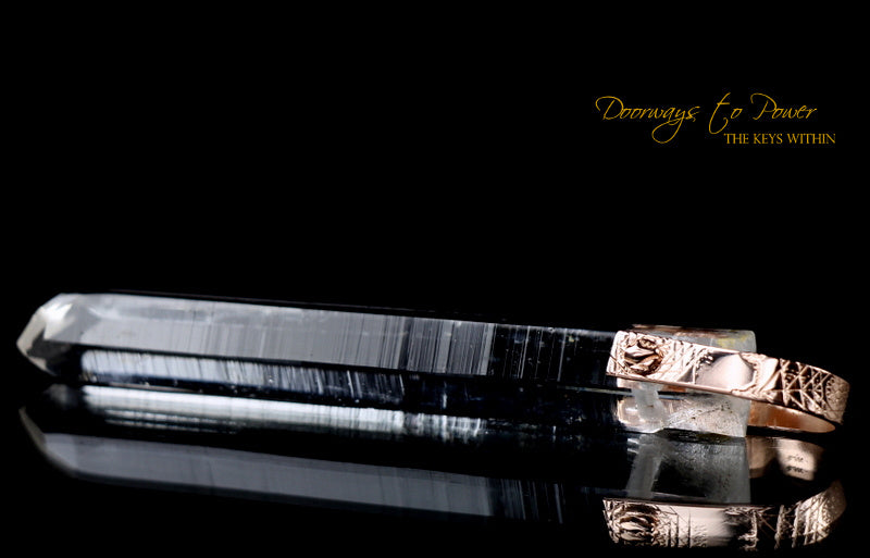 Lemurian Light Language Rose Gold Pendant