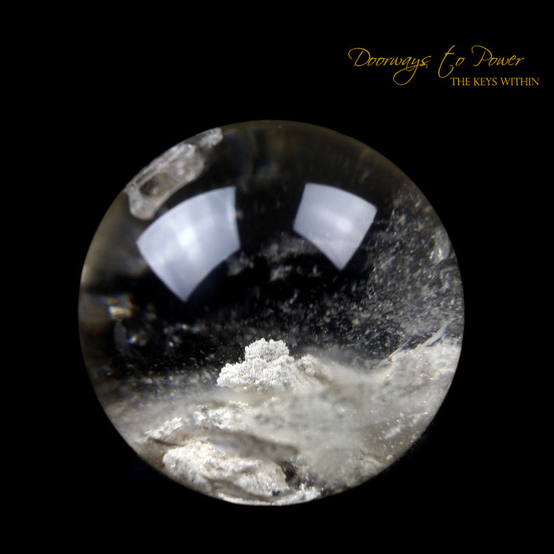 Lemurian Phantom Manifestation Quartz Crystal Sphere