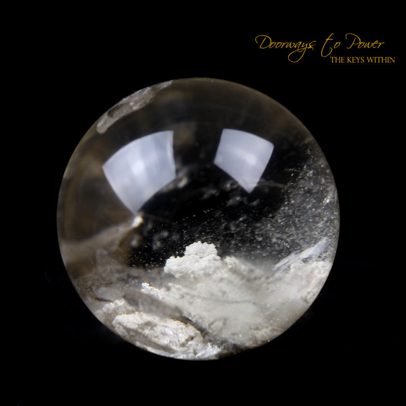 Lemurian Phantom Manifestation Quartz Crystal Sphere