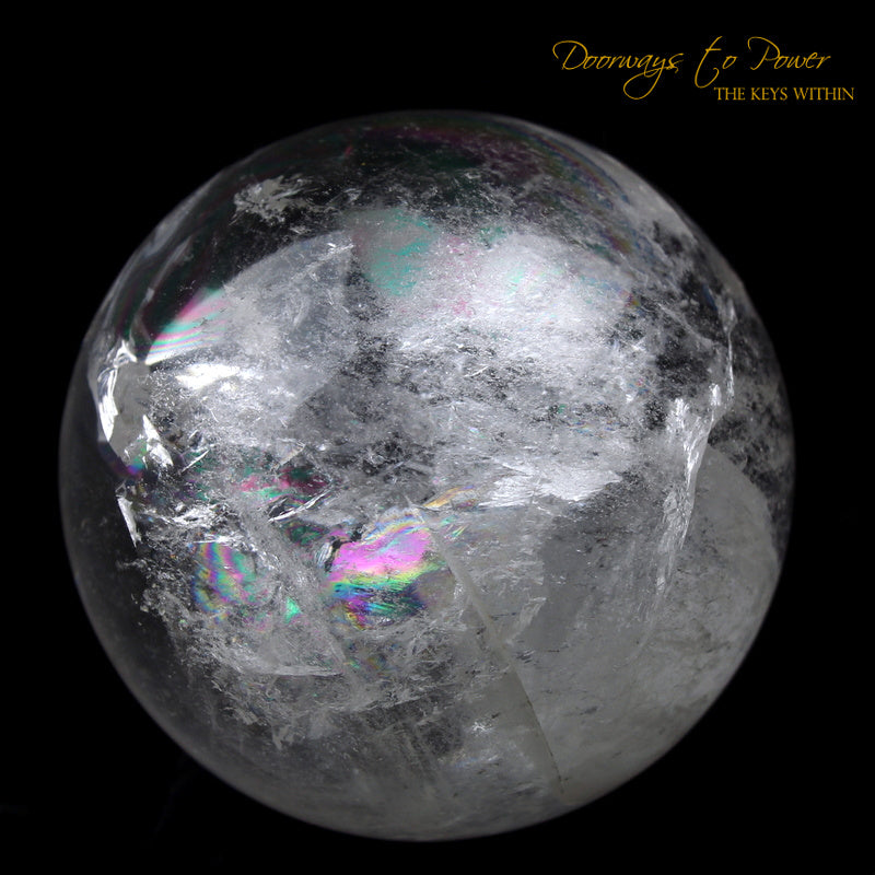 Lemurian Pyramid Manifestation Phantom Quartz Crystal Sphere 'Holographic Connection'