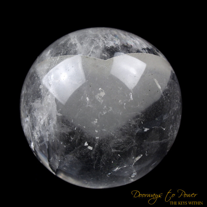 Lemurian Pyramid Manifestation Phantom Quartz Crystal Sphere 'Holographic Connection'