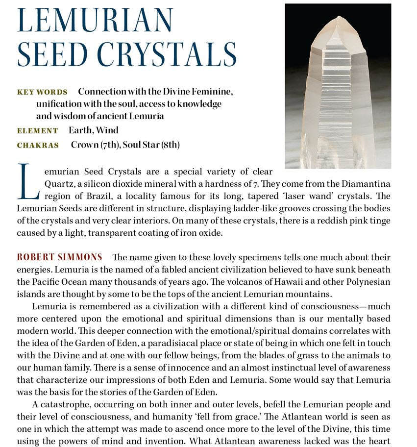 Lemurian Seed Crystal Properties