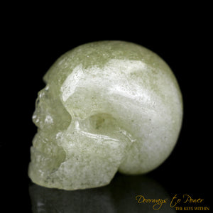 Libyan Gold Tektite Crystal Skull