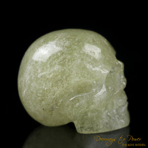 Libyan Gold Tektite Crystal Skull