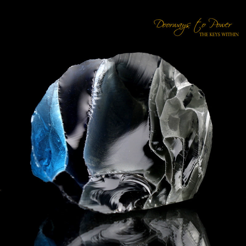 Matrix & Sirius Blue Bi Color Monatomic Andara Crystal Mt Shasta