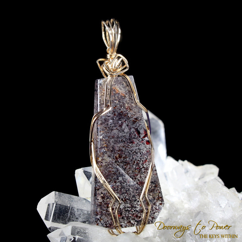 Melody Stone Super 7 Crystal Pendant 14k