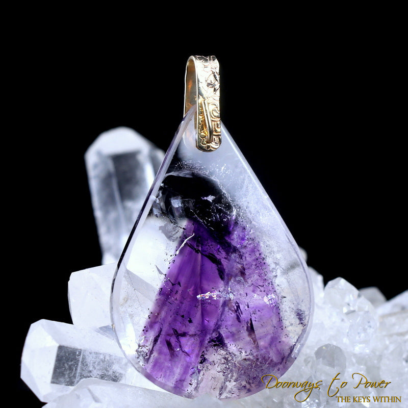 Melody Stone Super 7 Light Language Pendant 14k