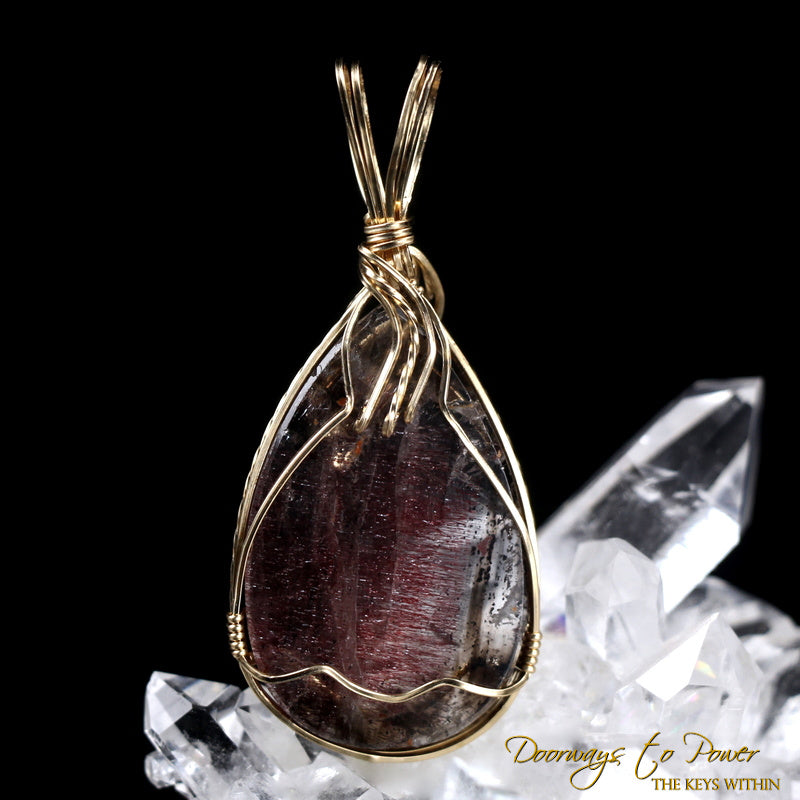 Melody Stone Super 7 Crystal Pendant 14k