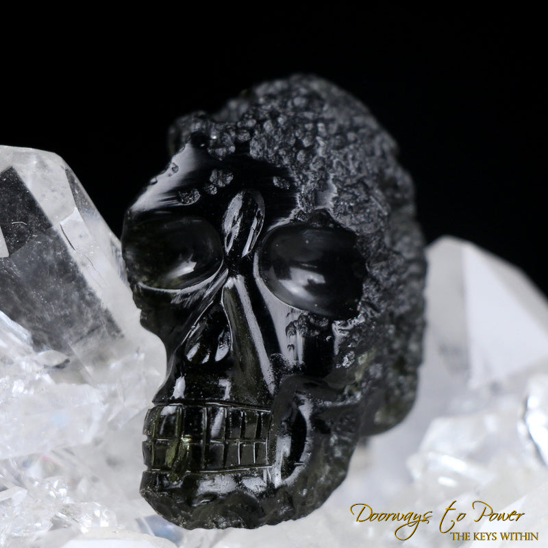 Leandro De Souza Moldavite Crystal Skull