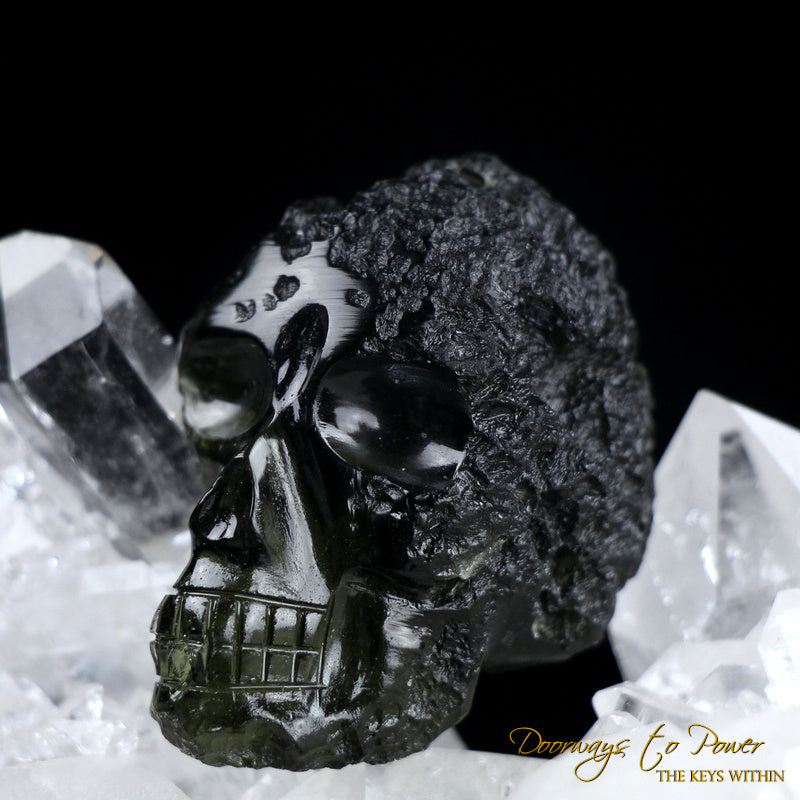 Moldavite Crystal Skull 'ALPHA' Leandro De Souza
