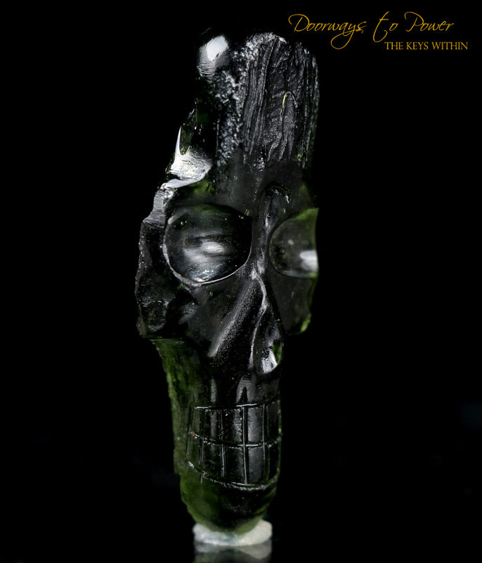 Moldavite Crystal Skull 'Xalira'