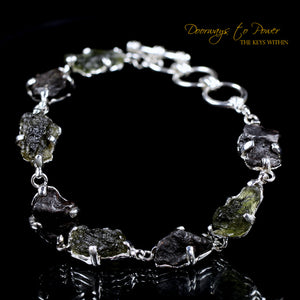 Moldavite crystal bracelet deals