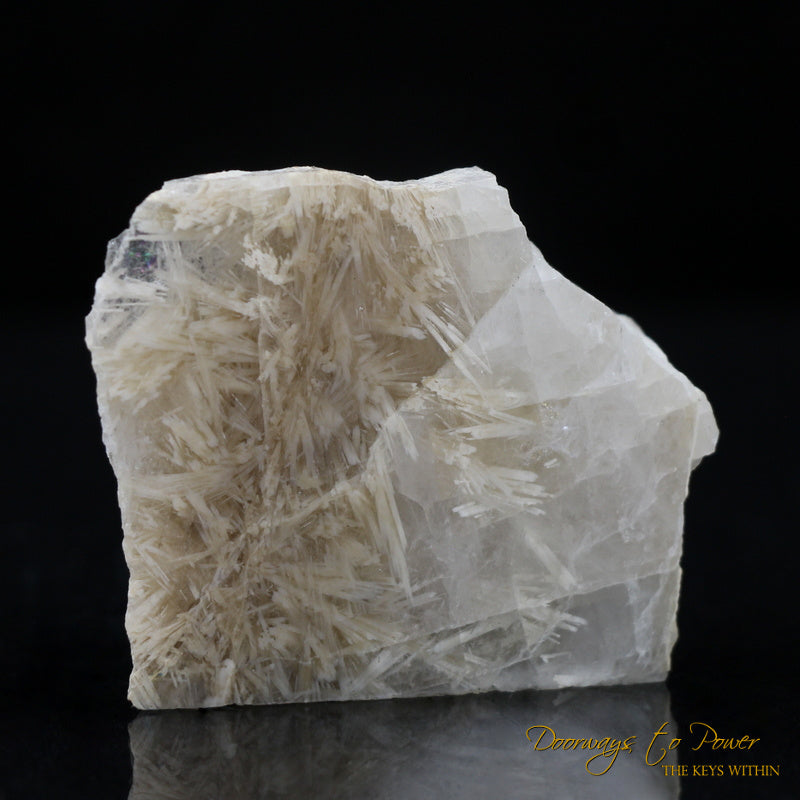 Natrolite Crystal Altar Stone Polished