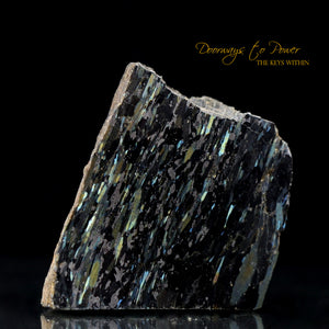 Nuummite Crystal Altar Stone 