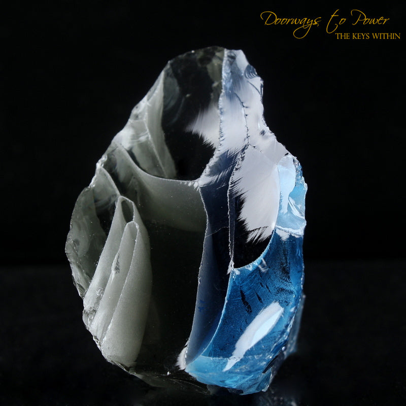 Matrix & Sirius Blue Bi Color Monatomic Andara Crystal Mt Shasta